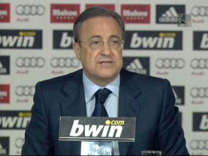 Florentino confirma el fichaje de Mourinho "cuando resuelva su situación"