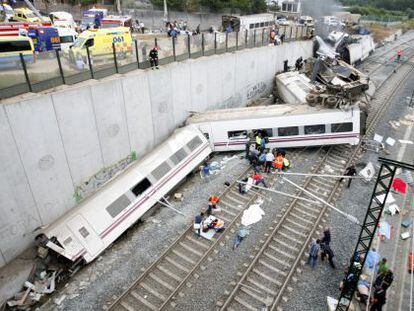 Imágenes del accidente de tren
