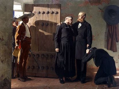 'Los últimos momentos de Maximiliano I', por Jean-Paul Laurens (1882).