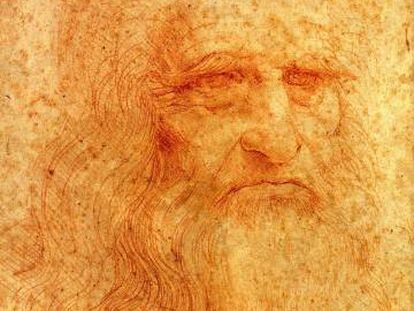 Presunto autorretrato atribuido a Leonardo Da Vinci.