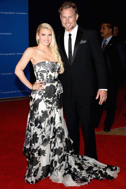 Jessica Simpson y Eric Johnson asistieron juntos a la gala.