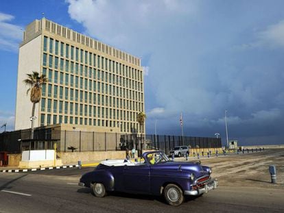 La embajada de EE UU en La Habana.