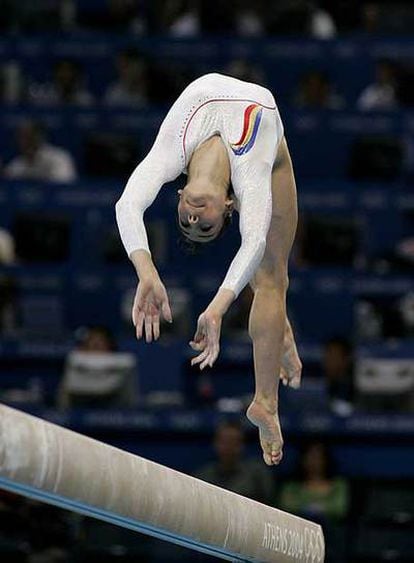 Catalina Ponor, en los Juegos Olímpicos de Atenas.