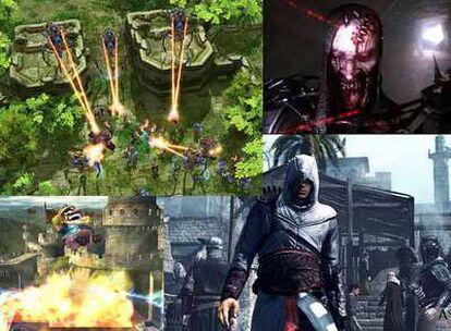 Mosaico de novedades: Super Smash Bross Brawl, Assassin's Creed, StarCraft II y Clive Barker's Jericho