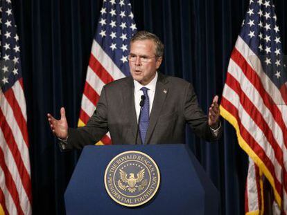 Jeb Bush, en su discurso en California