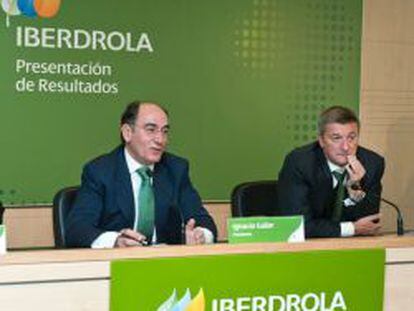 Ignacio Sánchez Galán, presidente de Iberdrola, junto a José Luis San Pedro, hasta ahora consejero director general.