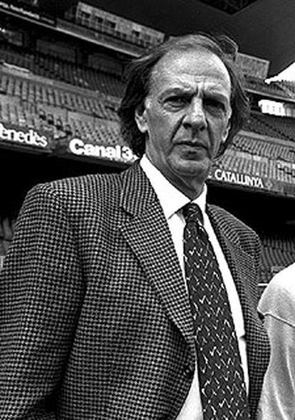 Menotti, en una visita a Barcelona.