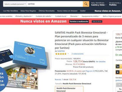 Sanitas comienza a vender seguros de salud a través de Amazon