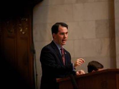 En la imagen, el gobernador de Wisconsin, Scott Walker. EFE/Archivo