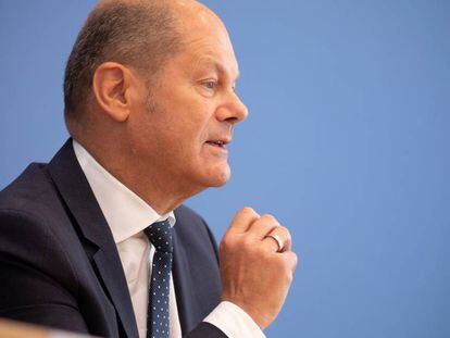 El ministro alemán de Finanzas, Olaf Scholz, en Berlín.