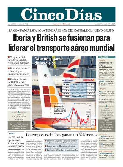 2009. Iberia y British se fusionan