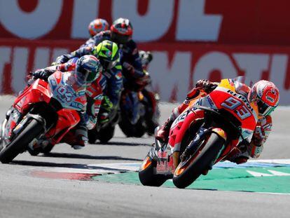 Marc Márquez, en el GP de Holanda en Assen en 2018.