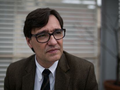 Salvador Illa, candidato del PSC en las elecciones catalanas del 14 de febrero.