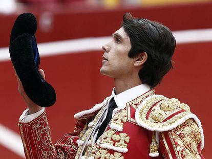 Sebasti&aacute;n Castella, en la plaza de toros de Pamplona, el pasado 13 de julio.