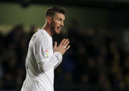 Sergio Ramos en un partido.