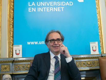 El ministro de Universidades, Joan Subirats, el lunes en un acto de la UNIR, en Madrid.