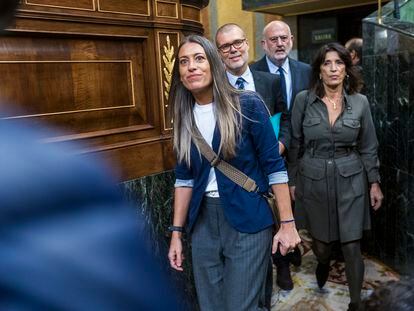 Miriam Nogueras, en el Congreso.