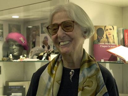 Ana María Martín Gaite, en una visita a Barcelona en 2002.