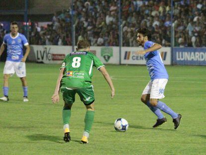 Pablo Aimar durante el partido de Estudiantes ante Sportivo.