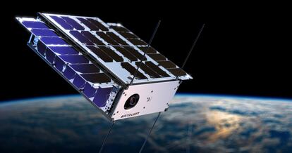 Recreación de un satélite de la compañía Sateliot.