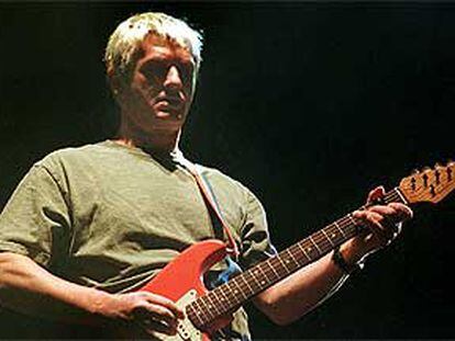 Mike Oldfield, durante un concierto en Úbeda (Jaén) en 1999.