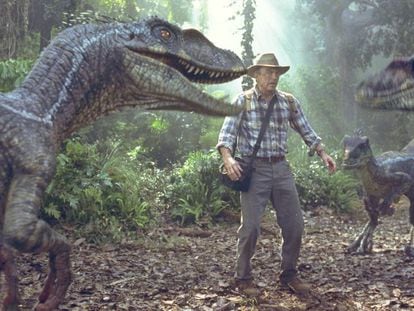 Sam Neill a 'Jurassic Park'.