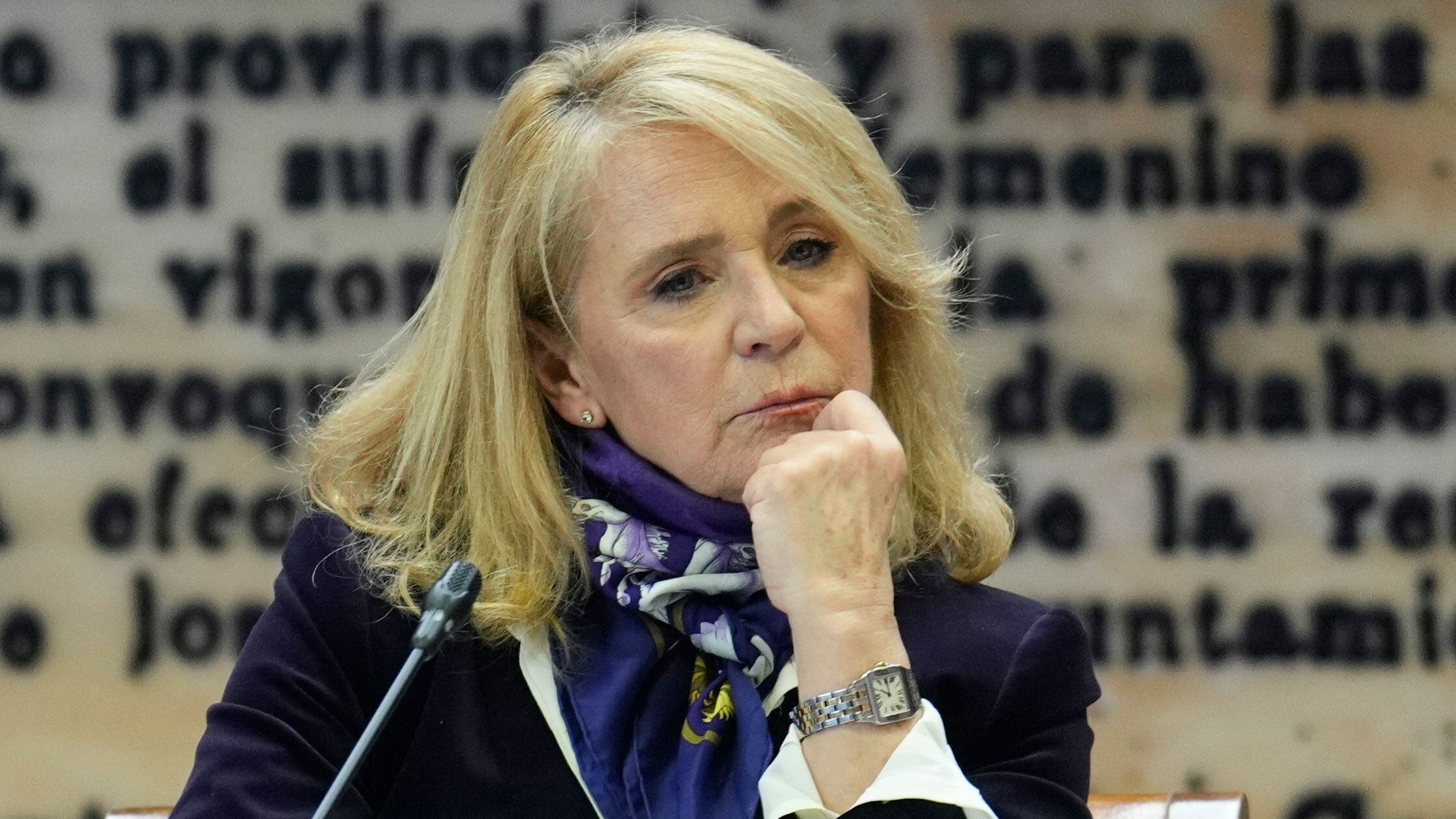 La ya ex presidenta interina del Consejo de Administración de la Corporación RTVE Elena Sánchez Caballero.