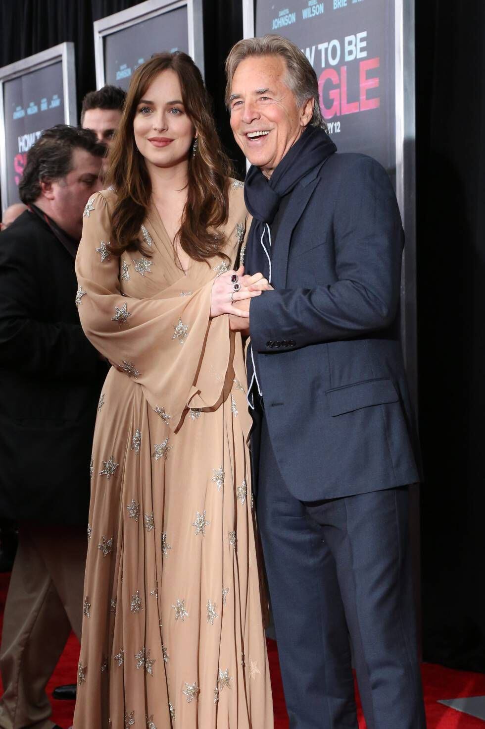 Dakota Johnson y Don Johnson en un estreno en 2016 en Nueva York.