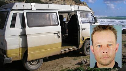 Furgoneta Volkswagen usada por Christian Brückner (en la foto), principal sospechoso de la desaparición de Madeleine McCann en 2007.