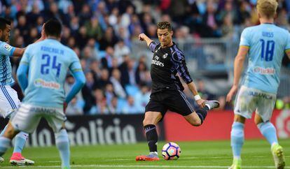 Cristiano marca el 0-1 en Balaídos.