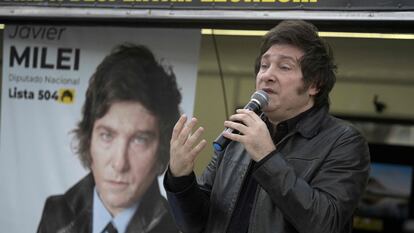 El economista ultraliberal y diputado electo por La libertad avanza Javier Milei.