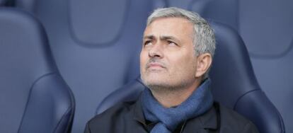 Mourinho, durante un partido con el Chelsea.