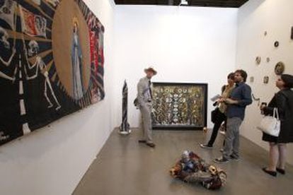 Obras de la israelí Michal Cole en la galería Wolkonsky, integrante del programa Up para salas de menos de cinco años.