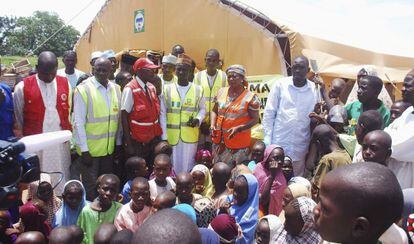 Un campo de refugiados internos, gestionado por el Gobierno, en Wurojuli, Estado de Gombe, el 1 de septiembre