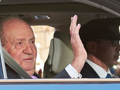 El rey Juan Carlos, en abril de 2018 en Palma.