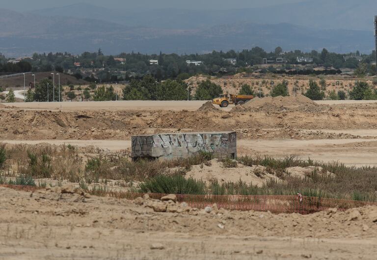 Búnkeres de la guerra civil en medio de las obras de ampliación de Ifema en Valdebebas.