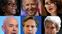El Gabinete de Biden, de arriba a abajo; Linda Thomas-Greenfield, Joe Biden, Avril Haines, Alejandro Mayorkas, Antony Blinken y John Kerry.