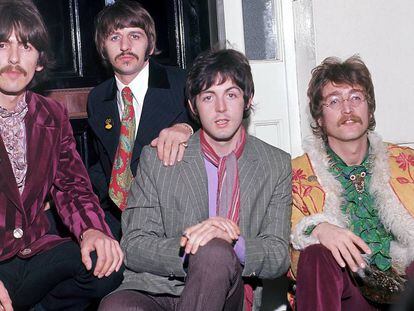 George Harrison, Ringo Starr, Paul McCartney y John Lennon: The Beatles en 1967.