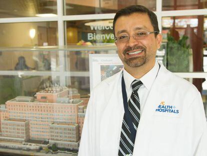 El doctor Vladimir Gasca, en Nueva York.