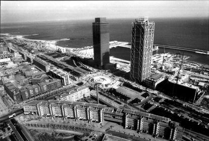 Vista aérea de la Villa Olímpica.
