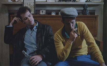 Kevin J. O'Connor y Tom Waits (derecha), en un instante de 'Candy Mountain' (1987), de Robert Frank.