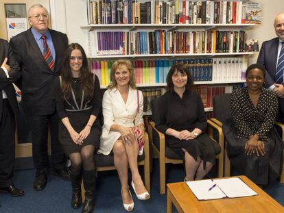 Julio Crespo MacLennan, Paul Preston, Susana Grau, Catherine Martinez-Mielot, Sarah Flew, Peggy Jean-Louis, y Fernando del Canto, este mi&eacute;rcoles en la London School of Economics.