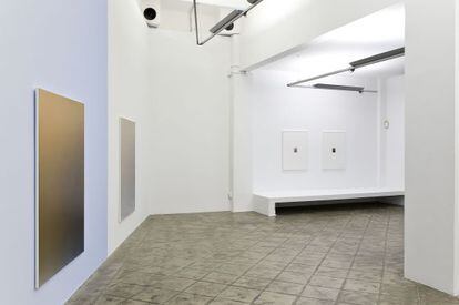 Algunes de les pintures de Pieter Vermmeersch que s’exposen a la sala ProjectSD.