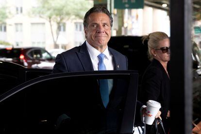 Andrew Cuomo, after resigning from office, on August 10 in New York.