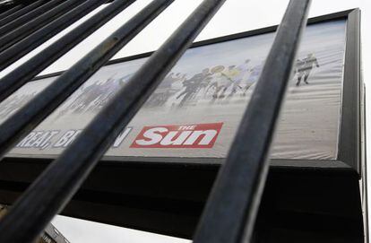 Un anuncio del tabloide brit&aacute;nico &#039;The Sun&#039;.