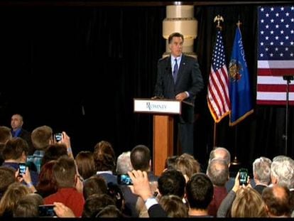 Romney barre en Wisconsin, Maryland y Washington y se consolida como favorito