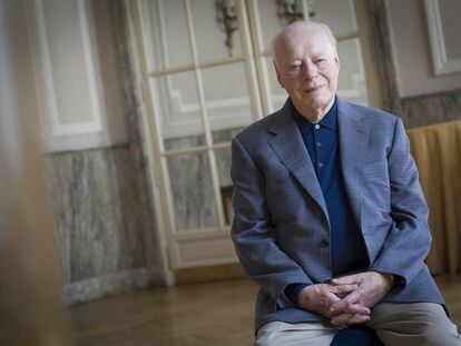 El director de orquesta Bernard Haitink, este domingo en Madrid.