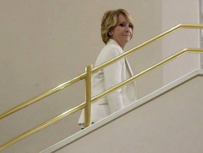 La expresidenta Esperanza Aguirre, el pasado abril.