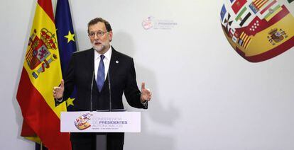 Mariano Rajoy en la VI Conferencia de Presidentes.