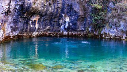 Pozo Azul de Covanera (Burgos). Fotos cedidas por Delfín Club Burgos.